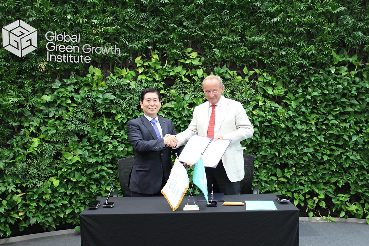 Globale Green Growth Institute 글로벌녹색성장기구(GGGI)와 협력 MOU 체결